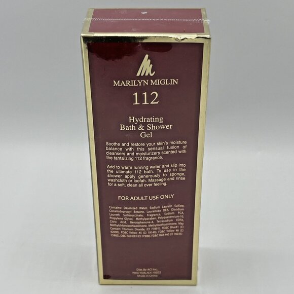 Marilyn Miglin 112 Hydrating Bath & Shower Gel 8 Oz Sealed - Picture 2 of 3
